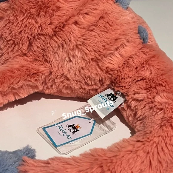 AUTHENTIC‼️ Jellycat Persimmon Dragon Large 20“ - NWT- FAST SHIPPING - Picture 6 of 6